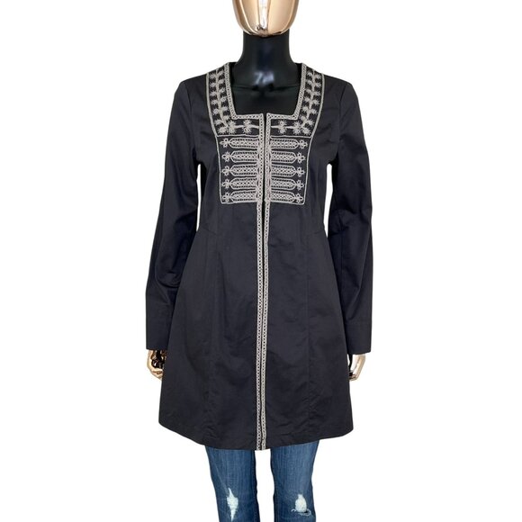 CAbi Turkish Delight Military Beaded Gray Jacket Size 6 | Style #184 - Picture 2 of 11